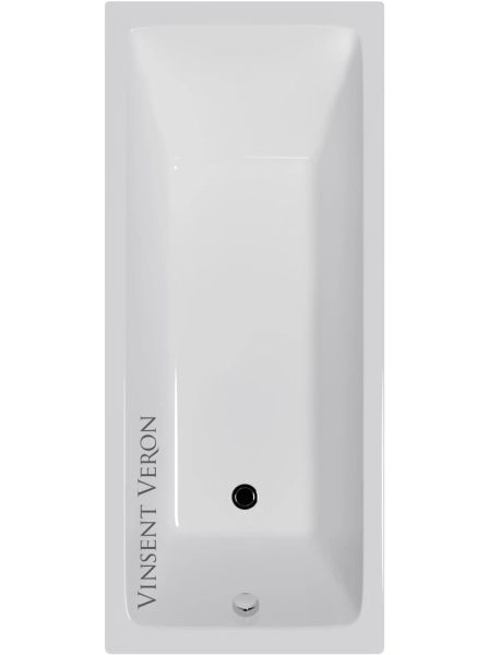 Ванна чугунная Vinsent Veron Square VSQ1407045 140x70см без отверстий для ручек
