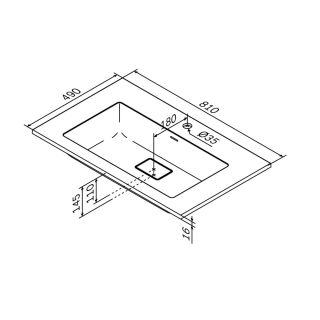 Раковина мебельная Am.Pm Libre M60WPC080SWM 80 см белый матовый
