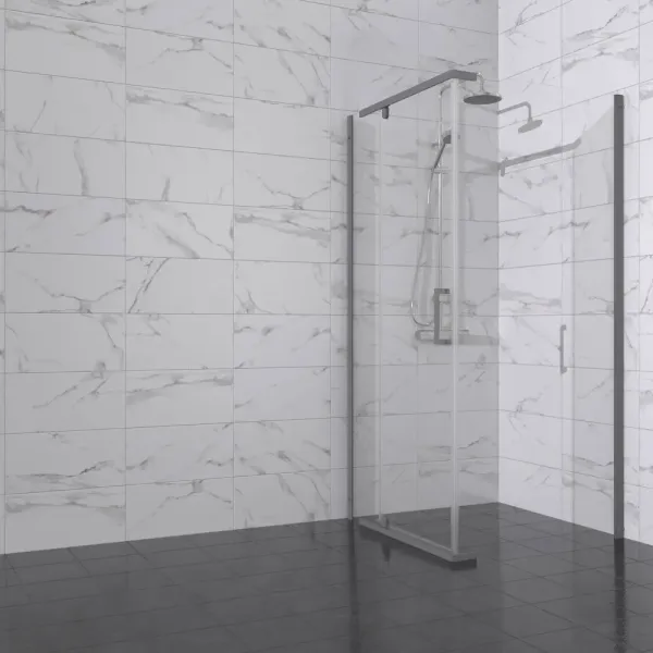 Душевой уголок Triton Терра-Графит Щ0000073938 90x90 см профиль графит стекло прозрачное