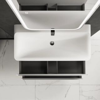 Тумба под раковину AQUAme S4 AQM900410WH 100 см белый