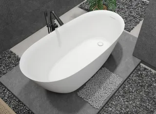 Ванна акриловая AQUAme AQM3503MW 167x73 см белый матовый