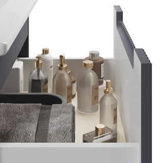 Тумба под раковину Dreja Euphoria 99.2021 60 см серый базальт матовый