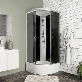 Душевая кабина Niagara Eco E80/26/TN 90x90 см профиль хром стекло тонированное