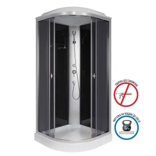 Душевая кабина Niagara Eco E100/13/TN 100x100 см профиль хром стекло тонированное