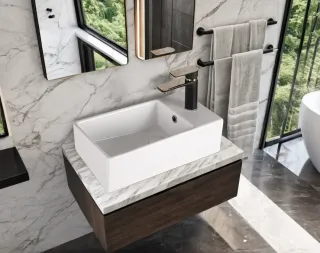 Раковина накладная Ceruttispa CR7098D 48см белый