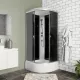 Душевая кабина Niagara Eco E90/40/TN 90x90 см профиль серебро стекло тонированное