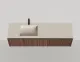 Подвесная тумба Salini Domino 27D216ON 160см шпон Onda Plus Подвесная тумба Salini Domino 27D216ON 160см шпон Onda Plus