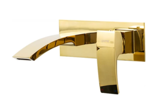 Встраиваемый смеситель для раковины Gappo G1007-23 золотой сатин Встраиваемый смеситель для раковины Gappo G1007-23 золотой сатин