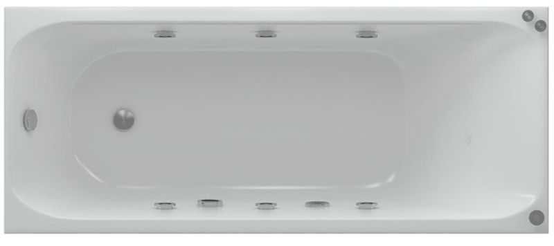 Акриловая ванна Aquatek Альфа ALF170-0000007 170х70 см с фронтальным экраном сборно-разборный сварной каркас