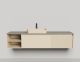 Подвесная тумба Salini Domino 27D118A 180см эмаль с открытой полкой Подвесная тумба Salini Domino 27D118A 180см эмаль с открытой полкой