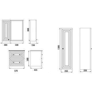 Тумба с раковиной Creavit Kayra KY0060.42.MAN + SU060-00CB00E-0000 57 см антрацит