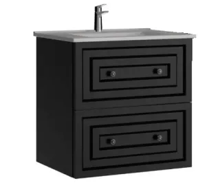 Тумба с раковиной Creavit Kayra KY0060.42.MAN + SU060-00CB00E-0000 57 см антрацит