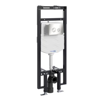 Система инсталляции для унитазов WasserKRAFT Dinkel 58TLT.010.ME.BN01 с кнопкой смыва