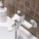 Смеситель для ванны с душем РМС SL123W-009E белый
