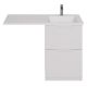 Тумба под раковину Dreja Bona 99.0451 для установки со стиральной машиной 60 см белый