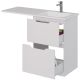 Тумба под раковину Dreja Bona 99.0451 для установки со стиральной машиной 60 см белый