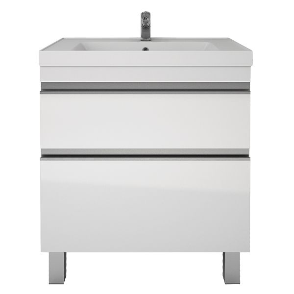 Dreja Тумба Grace Plus 60 белый лак 2 ящ 99.0904
