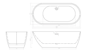 Ванна акриловая Ceruttispa Como CT9900 170x75 см белый
