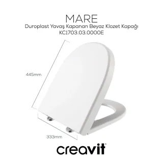 Крышка-сиденье Creavit Mare KC1703.03.0000E микролифт