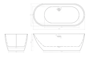 Ванна акриловая Ceruttispa Como CT9901 160x75 см белый
