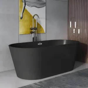 Ванна акриловая Ceruttispa Resia MB CT9905 168x73 см чёрный матовый