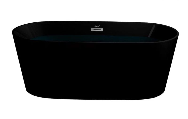 Ванна акриловая Ceruttispa Resia MB CT9905 168x73 см чёрный матовый