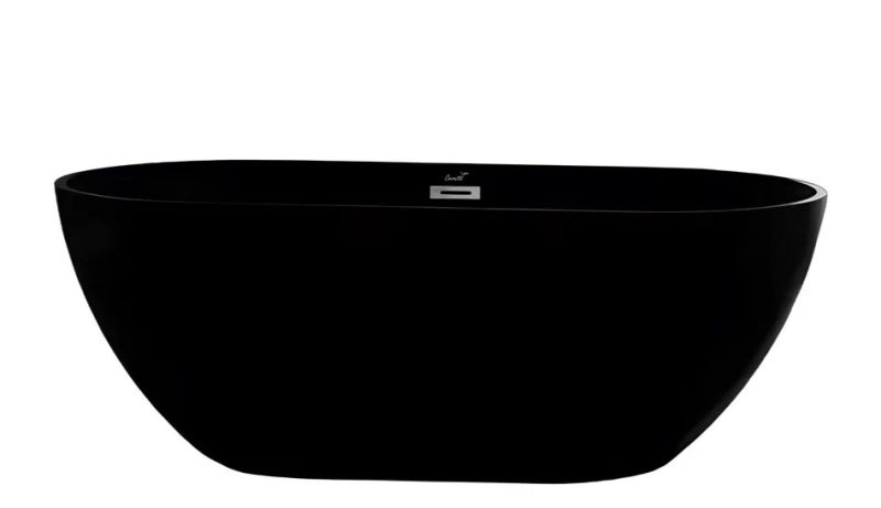Ванна акриловая Ceruttispa d'Iseo MB CT9906 160x75 см чёрный матовый