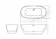 Ванна акриловая Ceruttispa d'Iseo MB CT9906 160x75 см чёрный матовый