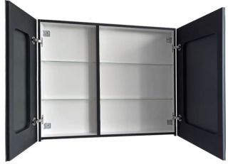 Зеркало-шкаф с подсветкой Art&Max Techno 100см чёрный матовый AM-Tec-1000-800-2D-F-Nero Зеркало-шкаф с подсветкой Art&Max Techno 100см чёрный матовый AM-Tec-1000-800-2D-F-Nero