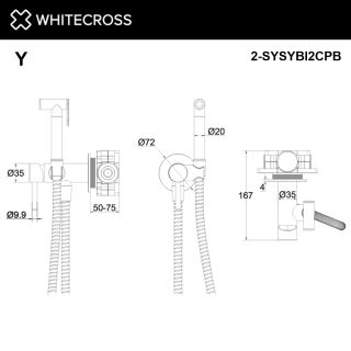 Гигиенический душ WHITECROSS 2-SYSYBI2CPB брашированная медь Гигиенический душ WHITECROSS 2-SYSYBI2CPB брашированная медь
