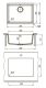 Кухонная мойка Lemark Sinara 540-U 9910073 антрацит