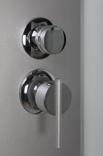 Душевая кабина Niagara Eco E100/40/MT 100 х 100 смис крышей стекло матово профиль хром