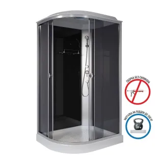 Душевая кабина Niagara Eco E120/80/13L/TN 120x80 см профиль хром стекло тонированное