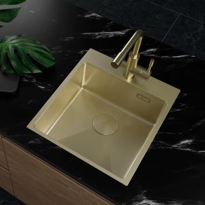 Кухонная мойка Lemark Janga 440 9938102 светлое золото