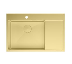 Кухонная мойка Lemark Kezadra 780L 9938150 светлое золото