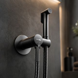 Гигиенический душ со смесителем WasserKRAFT Rhein 9938GR графит