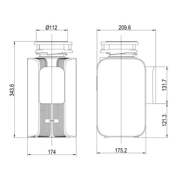 Измельчитель пищевых отходов Lemark Don 3200 9940094 чёрный