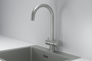 Смеситель для кухни Granula Kitchen Space 7104, СТАЛЬ МАТОВАЯ Смеситель для кухни Granula Kitchen Space 7104, СТАЛЬ МАТОВАЯ