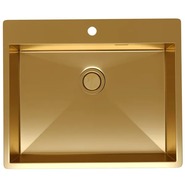 Мойка кухонная Reflexion Iseo 60-GD RX2260GD брашированное золото