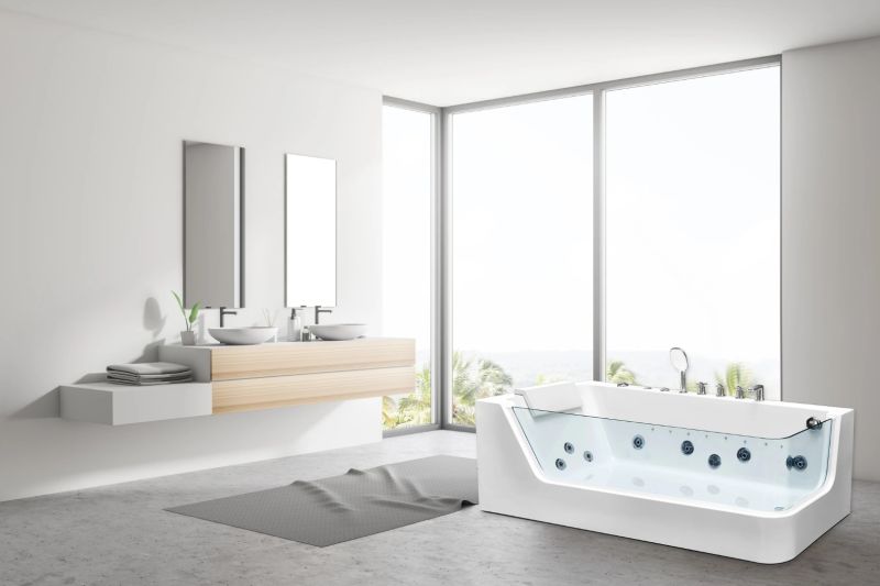 Акриловая ванна Cerutti SPA C-494-17L гидромассажная 170x80 см