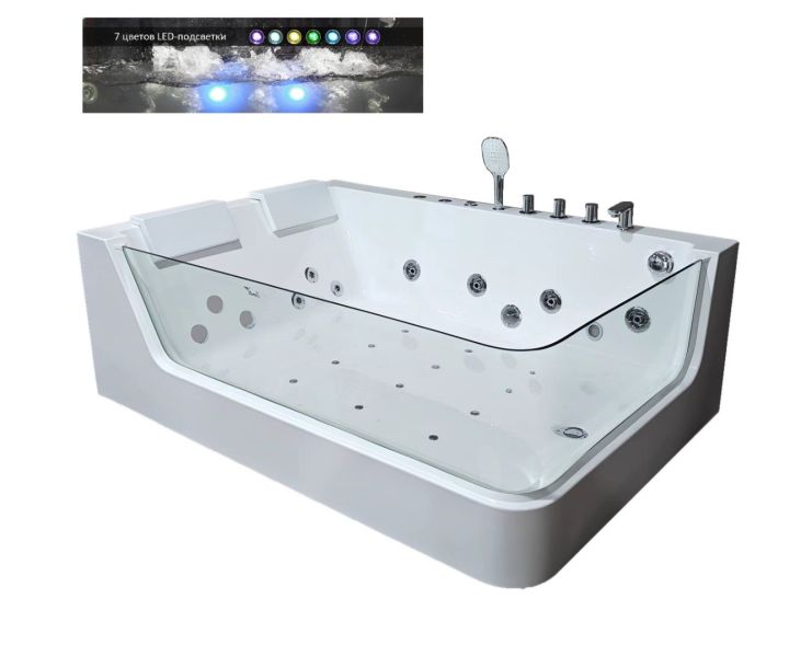 Акриловая ванна Cerutti SPA CC-495L гидромассажная 170x120 см