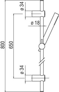 Душевой гарнитур Nobili AD140/18CR Душевой гарнитур Nobili AD140/18CR