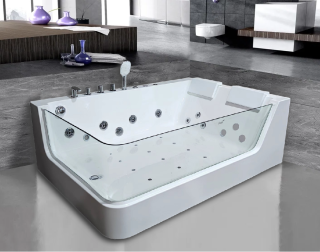 Акриловая ванна Cerutti SPA C-495R гидромассажная 170x120 см