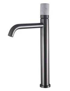 Смеситель для раковины Boch Mann Stella Stone GM XL BM9972 с ручкой из натурального камня серый