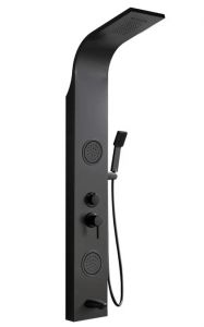 Панель душевая Cerutti SPA Twin BK CT9984 с форсунками чёрный