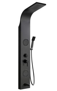 Панель душевая Cerutti SPA Twin BK CT9984 с форсунками чёрный Панель душевая Cerutti SPA Twin BK CT9984 с форсунками чёрный