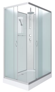 Душевая кабина Niagara NG-43975-14QBKT 90x70см серебро/матовое