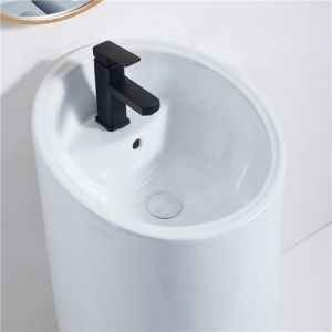 Раковина  CeramaLux P7030L белая  45.5 см