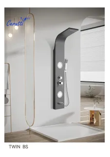 Панель душевая Cerutti SPA Twin BS CT9986 с форсунками хром Панель душевая Cerutti SPA Twin BS CT9986 с форсунками хром