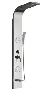 Панель душевая Cerutti SPA Twin S CT9987 с форсунками серебро